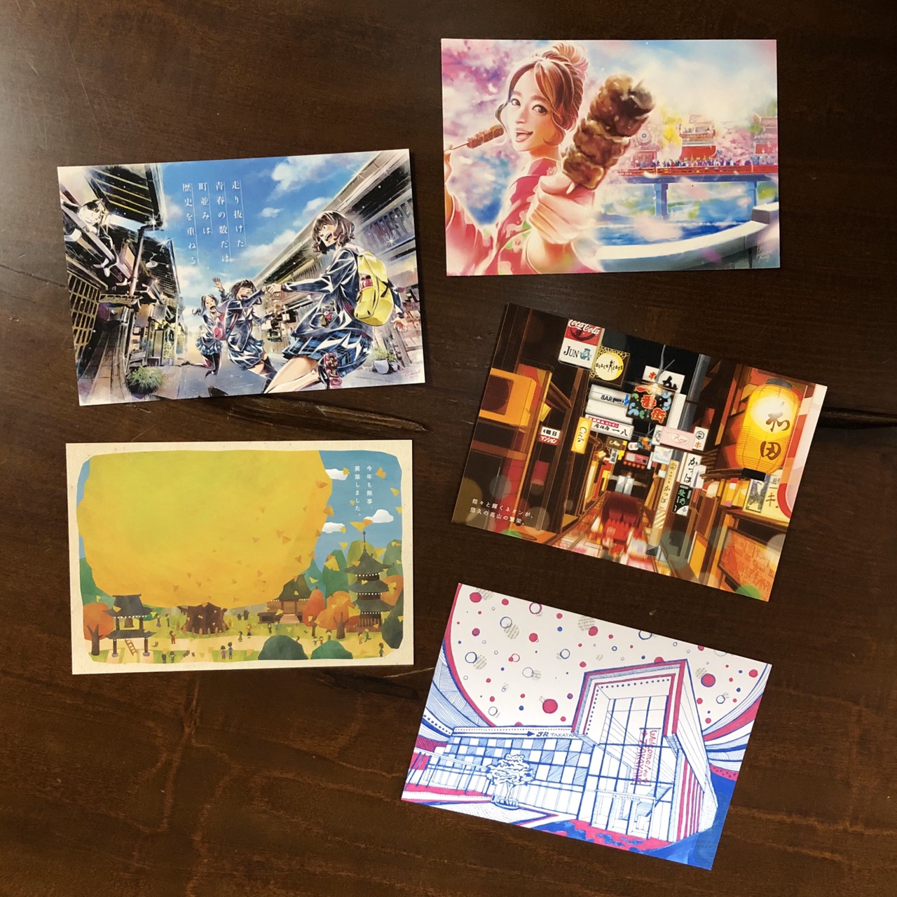 「飛騨オリジナルポストカード presented by ゴーアヘッドワークス」  全５種類がついに完成！！